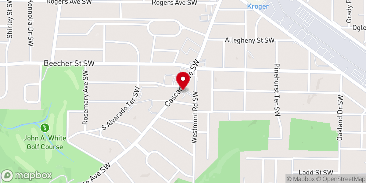 Map showing location of Community Church of God