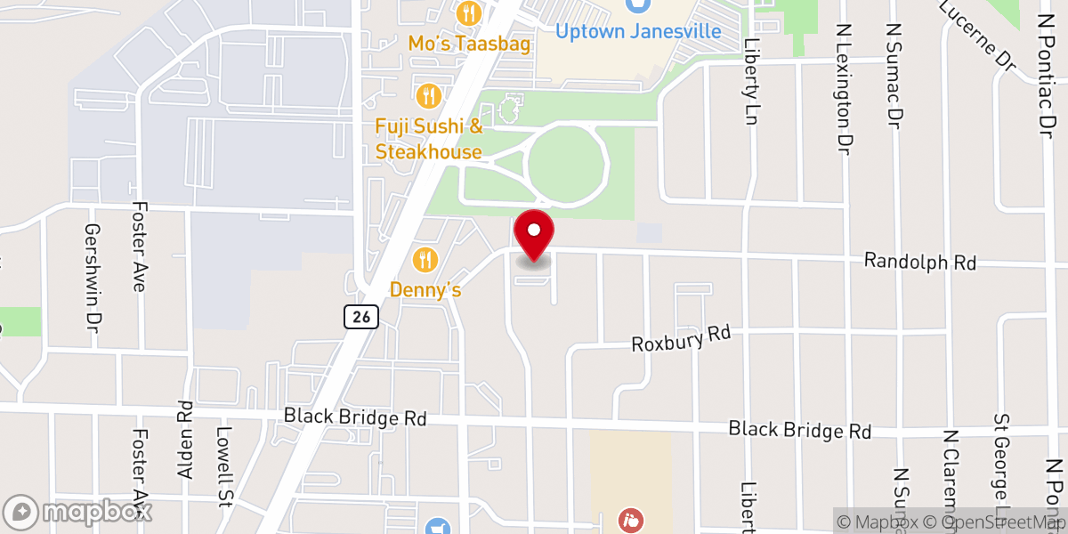 Map showing location of Randolph Park Church of the Nazarene