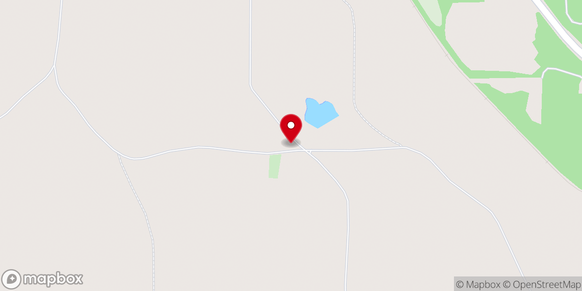 Map showing location of Nehoma Church