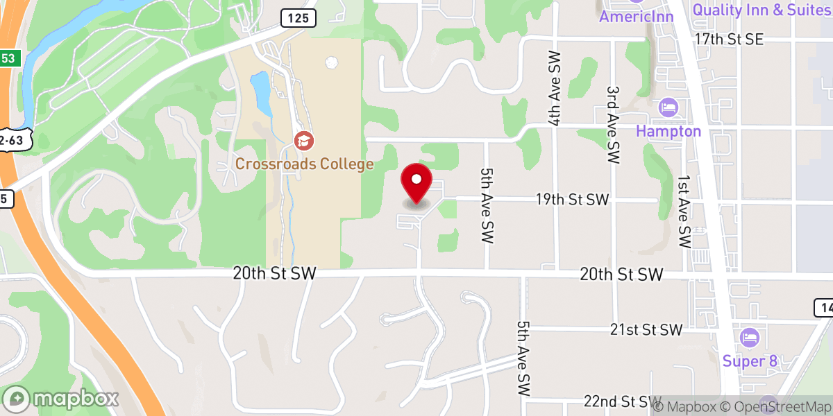 Map showing location of Good Shepherd Lutheran Church
