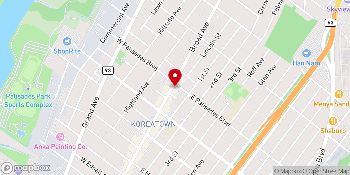 Map showing location of The Cross Church NJ