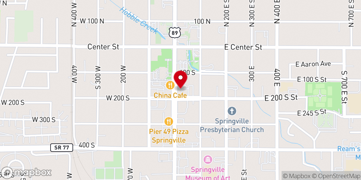 Map showing location of Daughters Of Utah Pioneer Museum-Historical Society