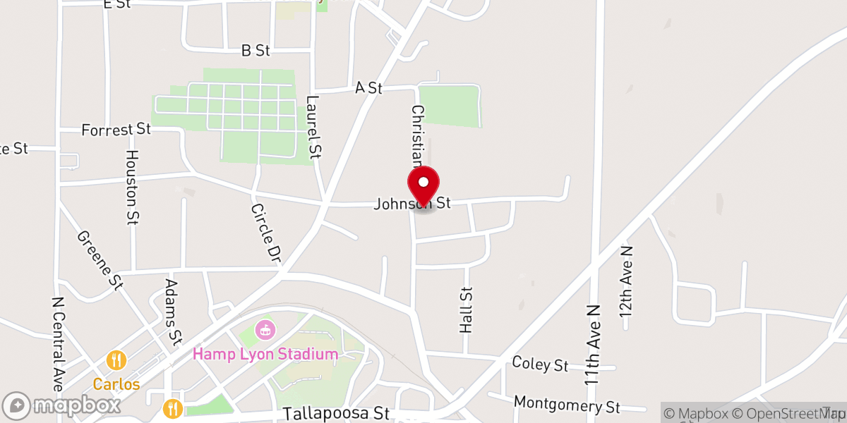 Map showing location of Haven Methodist Church