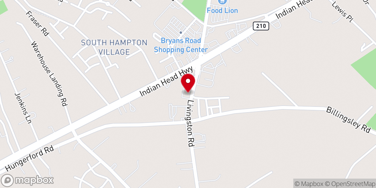 Map showing location of The Worship Center