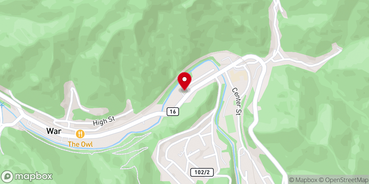 Map showing location of Emmanuel Baptist Church