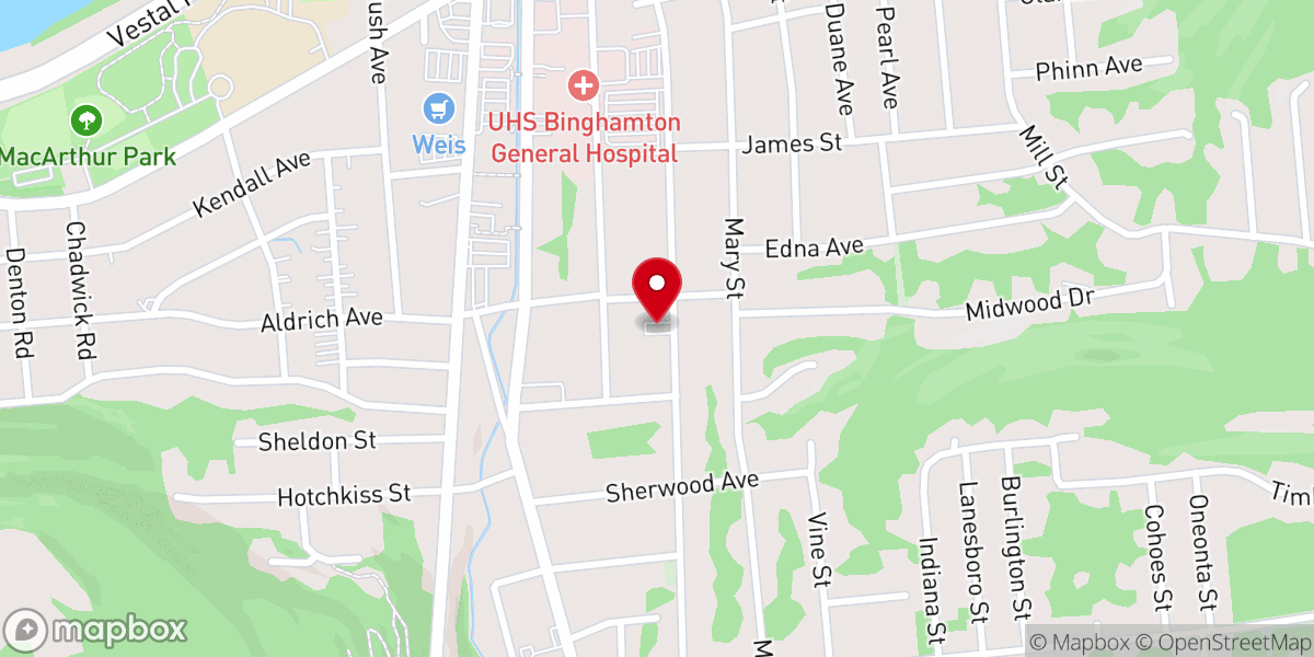 Map showing location of Mt Sinai Church of God