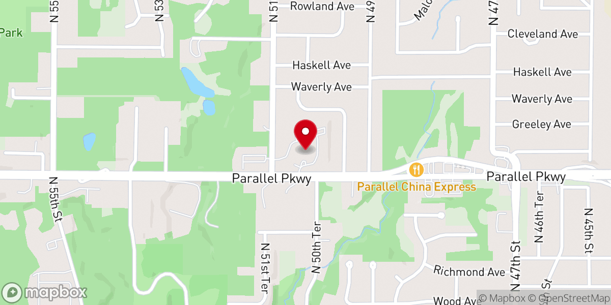 Map showing location of Trinity Community Church