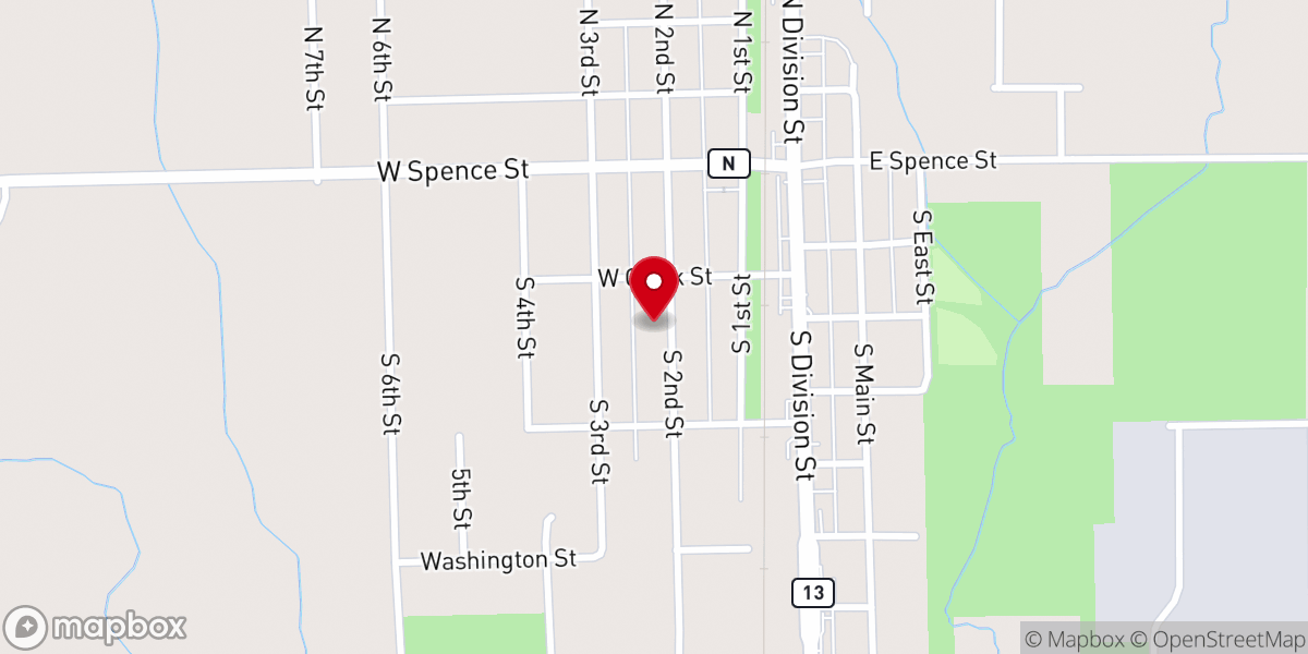Map showing location of St. Mary Help of Christians Catholic Church