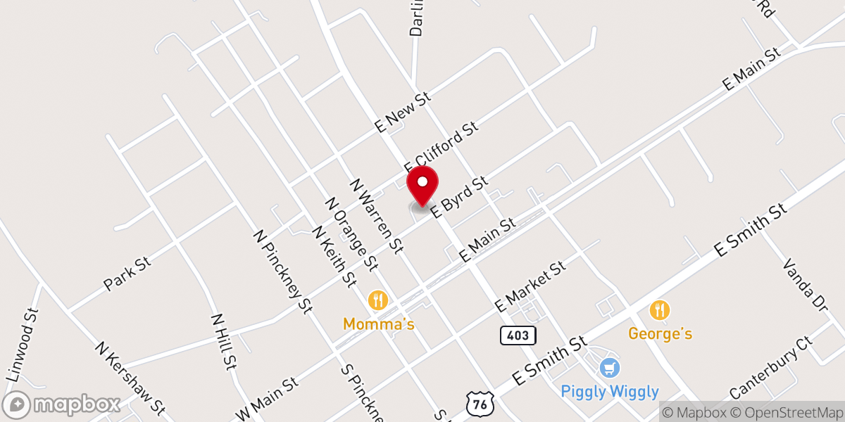 Map showing location of Anointed Word Bibleway Church