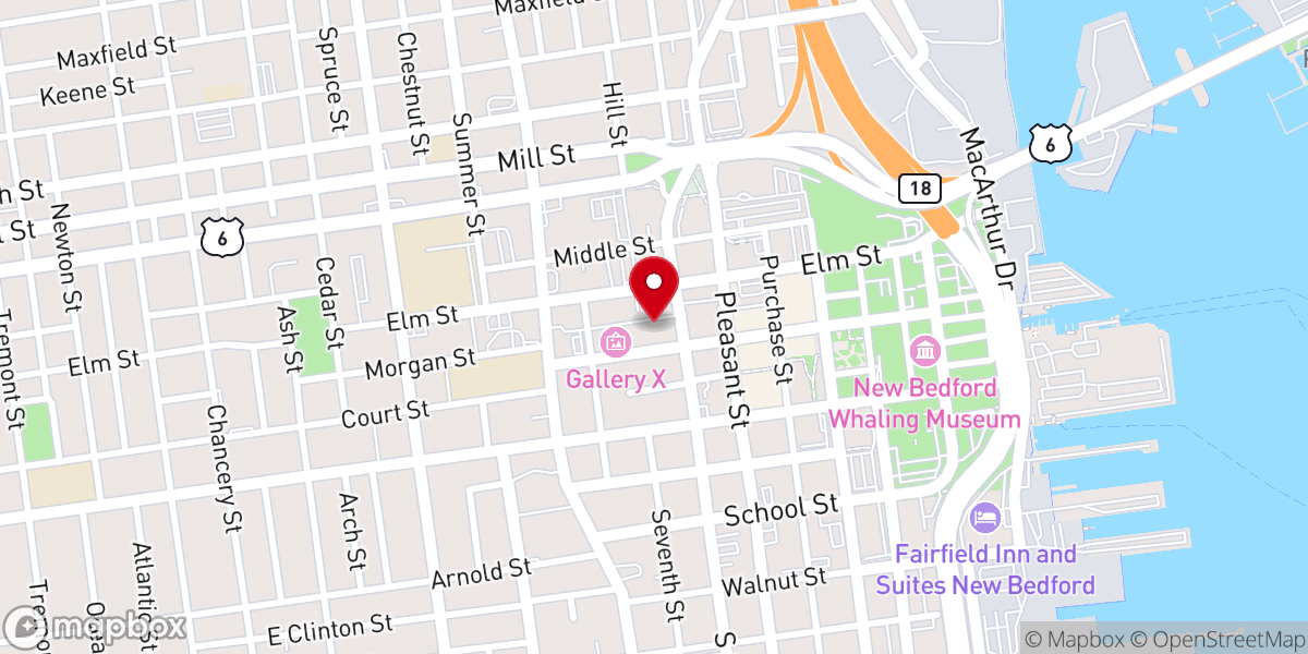Map showing location of First Baptist Church