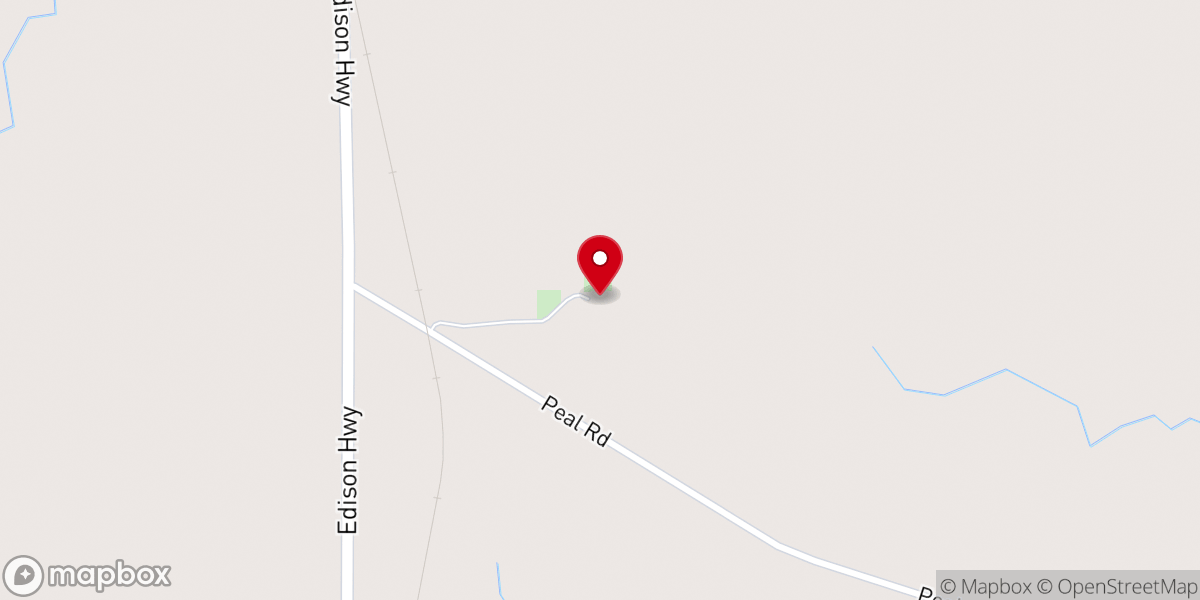 Map showing location of Mt Cilla Church