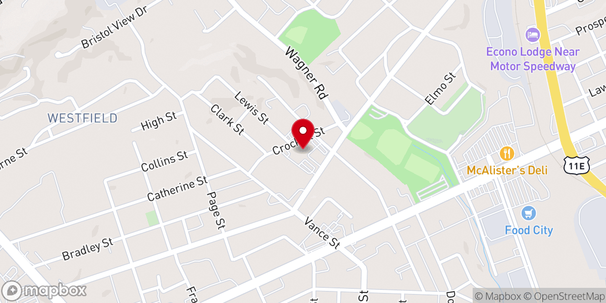 Map showing location of Fellowship Chapel