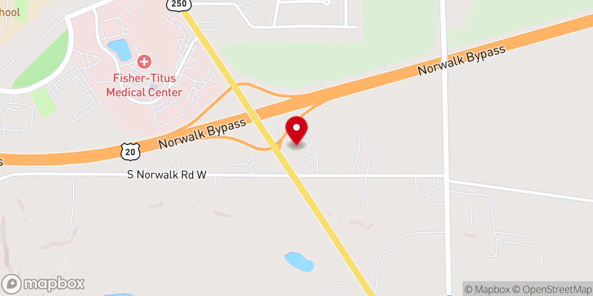 Map showing location of The Chapel - Norwalk Campus