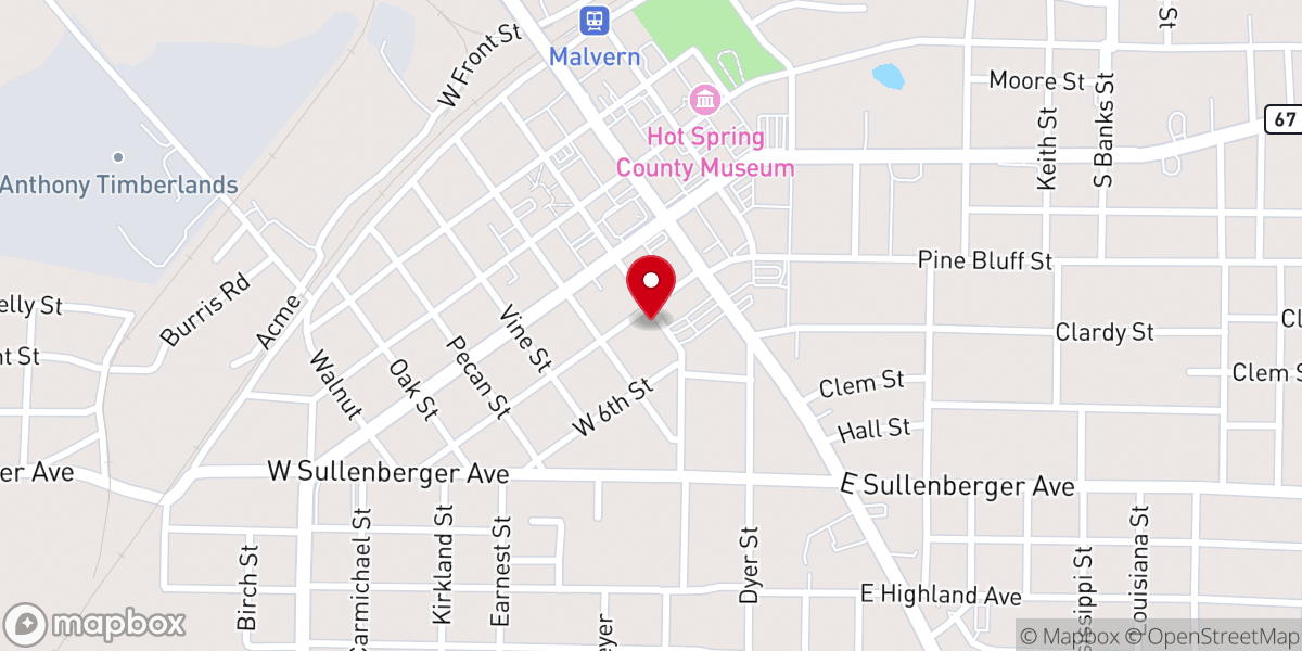 Map showing location of Faith Temple Apostolic Church