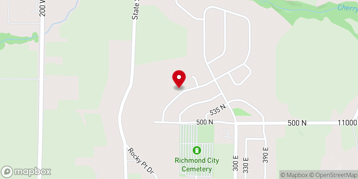 Map showing location of Richmond Village