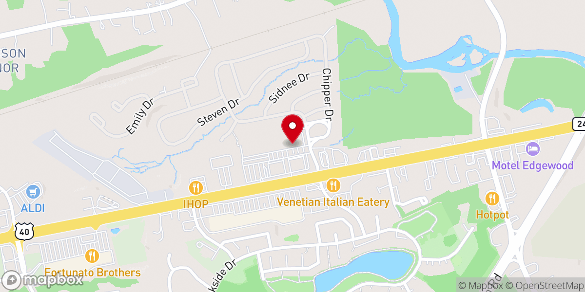 Map showing location of Mountain Christian Church | Edgewood Campus