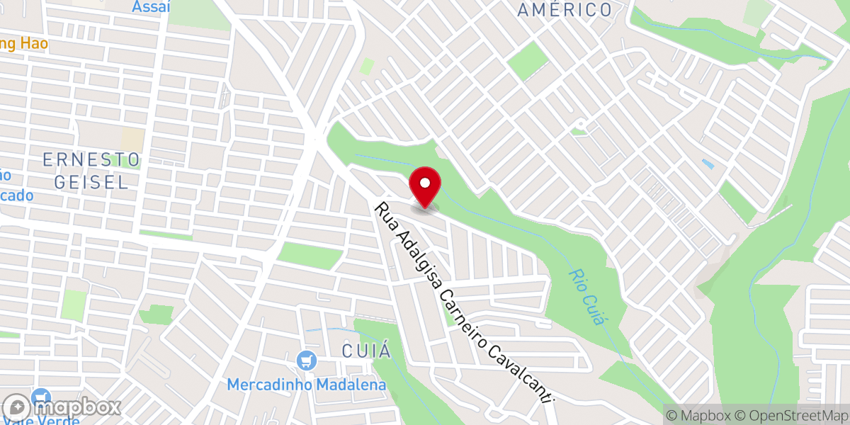 Map showing location of IEMB - Igreja Evangélica Missionária Brasileira