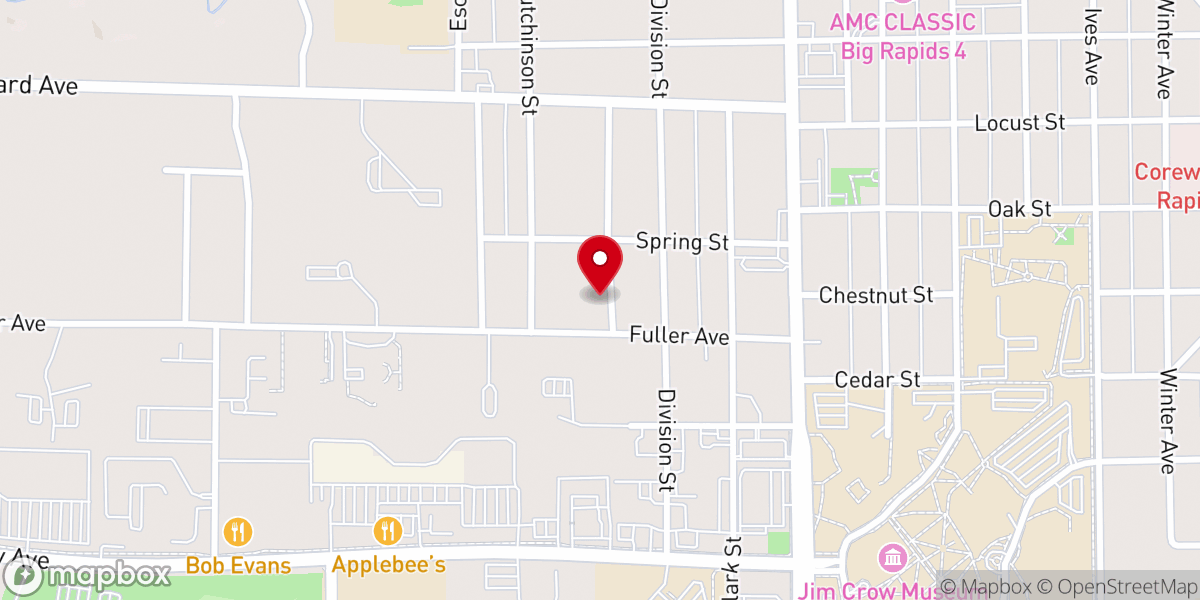 Map showing location of Faith Community Church