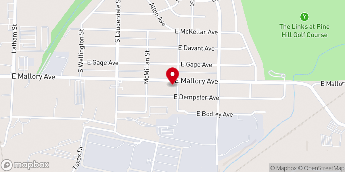 Map showing location of Longview Heights Seventh-day Adventist Church