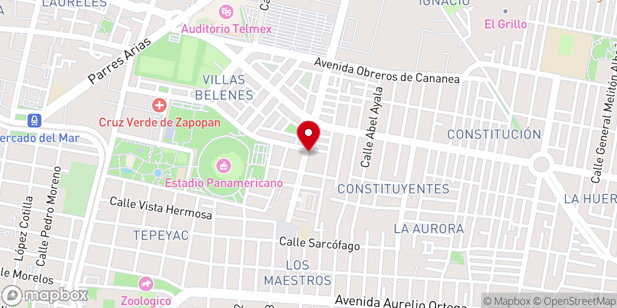 Map showing location of Iglesia Evangélica Cristiana Espiritual