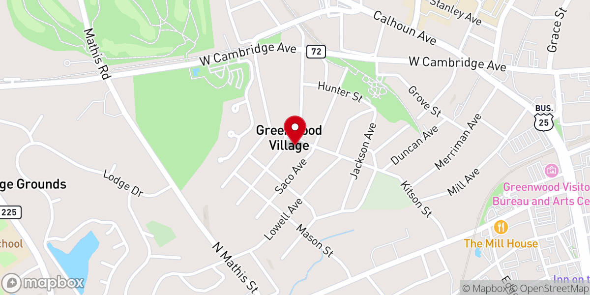 Map showing location of Cornerstone Full Gospel Baptist
