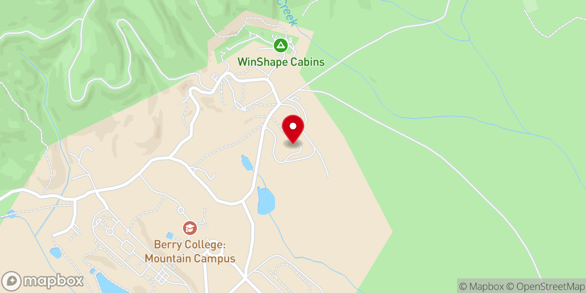 Map showing location of Frost Memorial Chapel