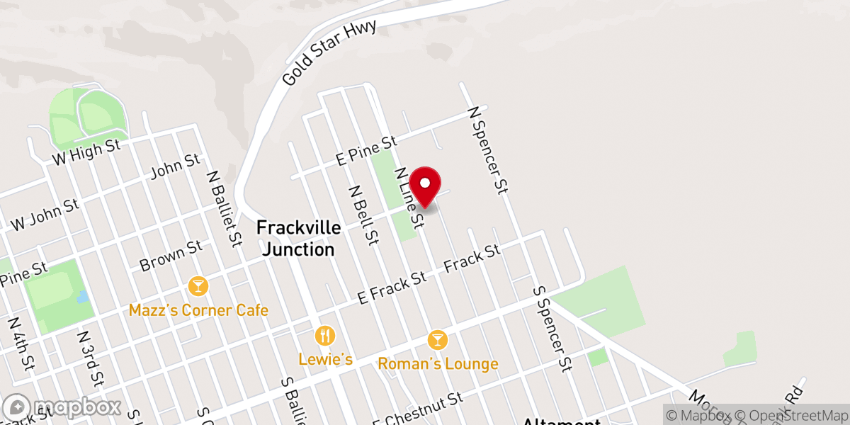 Map showing location of St. Joseph the Worker Parish
