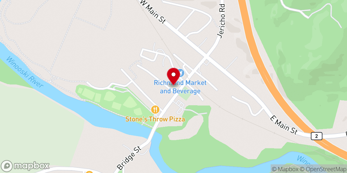 Map showing location of Richmond Congregational Church
