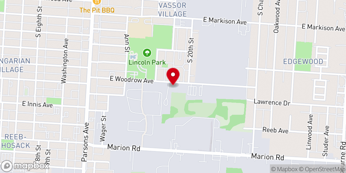 Map showing location of The Power House for Christ Church