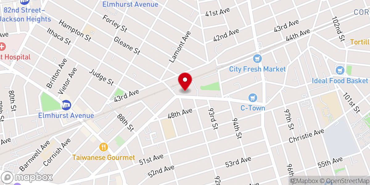 Map showing location of Tabernaculo de Jesucristo