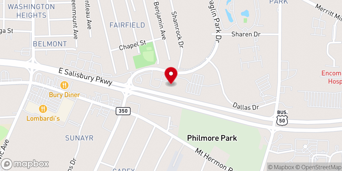 Map showing location of Emmanuel Wesleyan Church