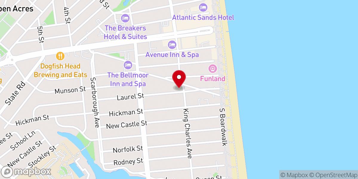 Map showing location of Westminster Presbyterian Church