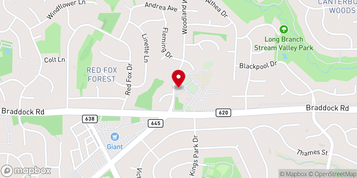 Map showing location of Holy Spirit Roman Catholic Church