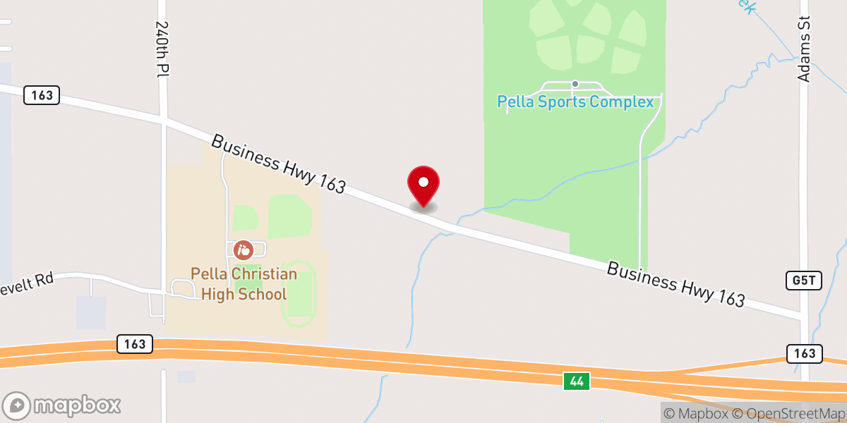 Map showing location of Calvary Wayside Chapel