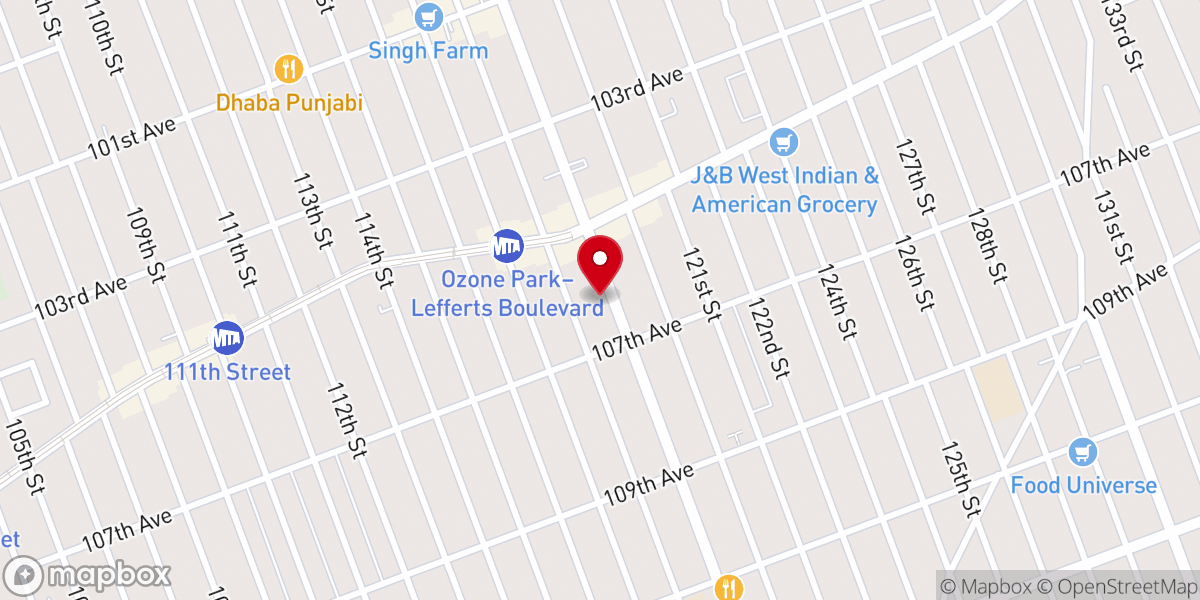 Map showing location of Baba Spiritual Healing Center