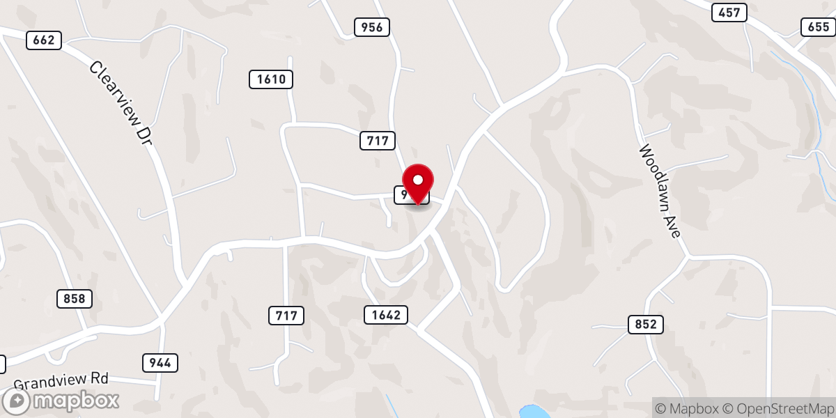Map showing location of Chatham Heights church of Christ