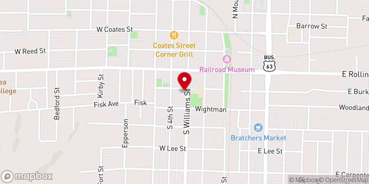 Map showing location of St Pius X Church