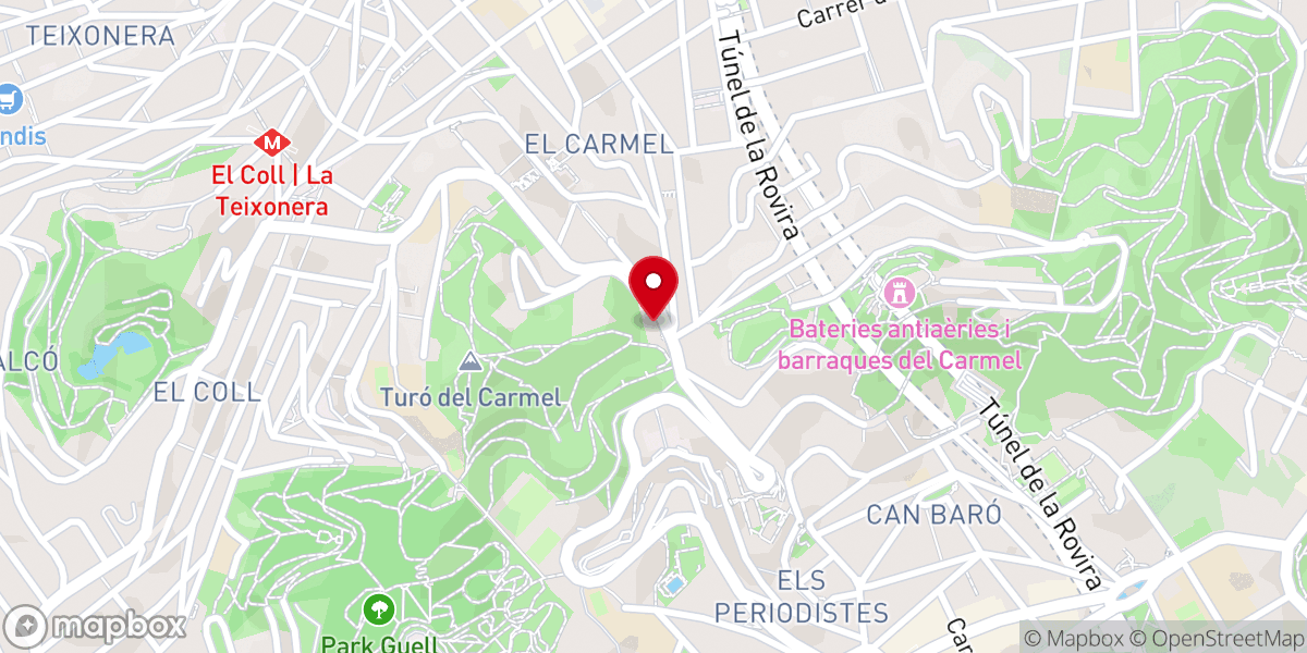 Map showing location of Parroquia Virgen del Monte Carmelo