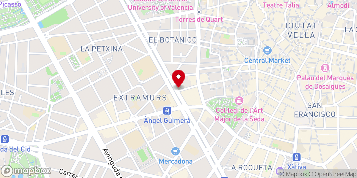 Map showing location of A Salvador Giner