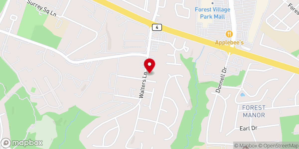 Map showing location of Christian Congregational Church
