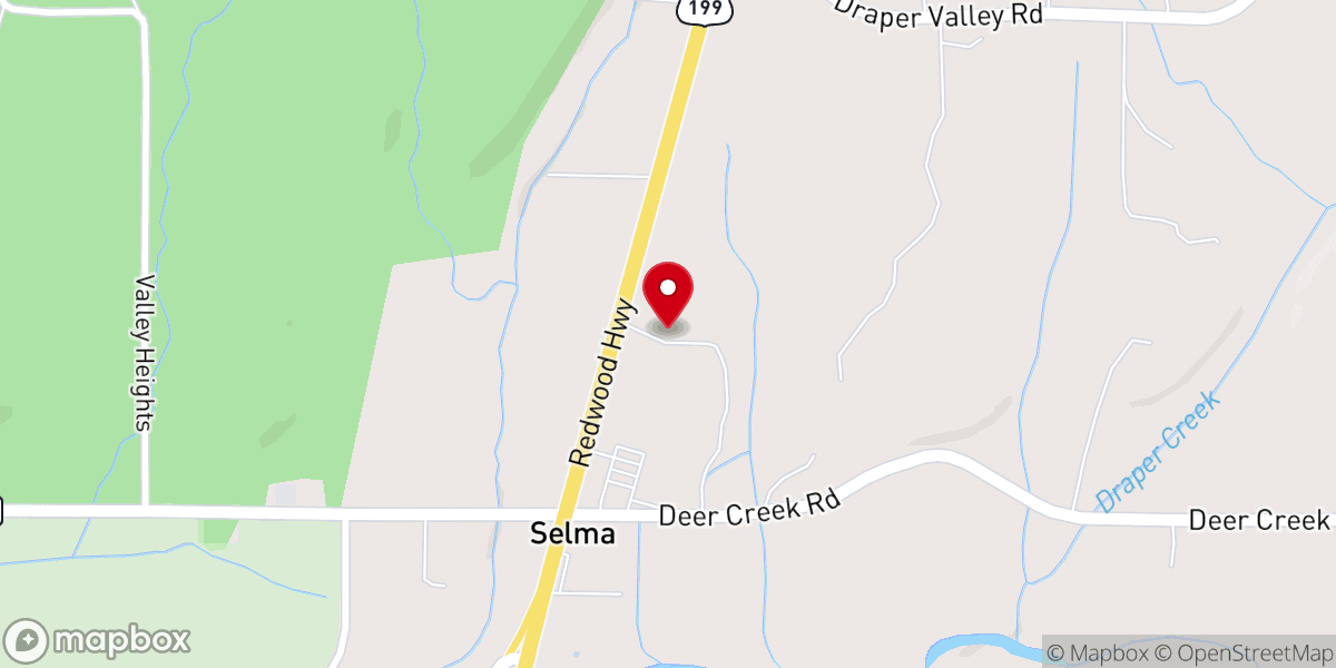 Map showing location of First Baptist Church