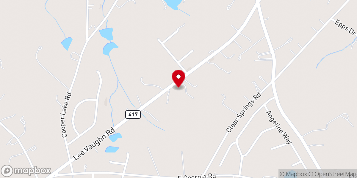 Map showing location of Church In Simpsonville