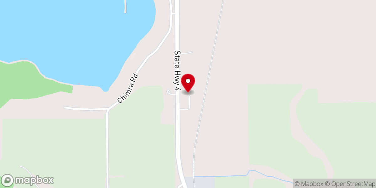 Map showing location of Saint Thomas Lutheran Church