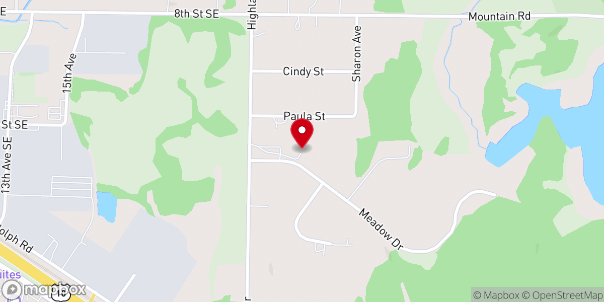 Map showing location of Christian Fellowship Church
