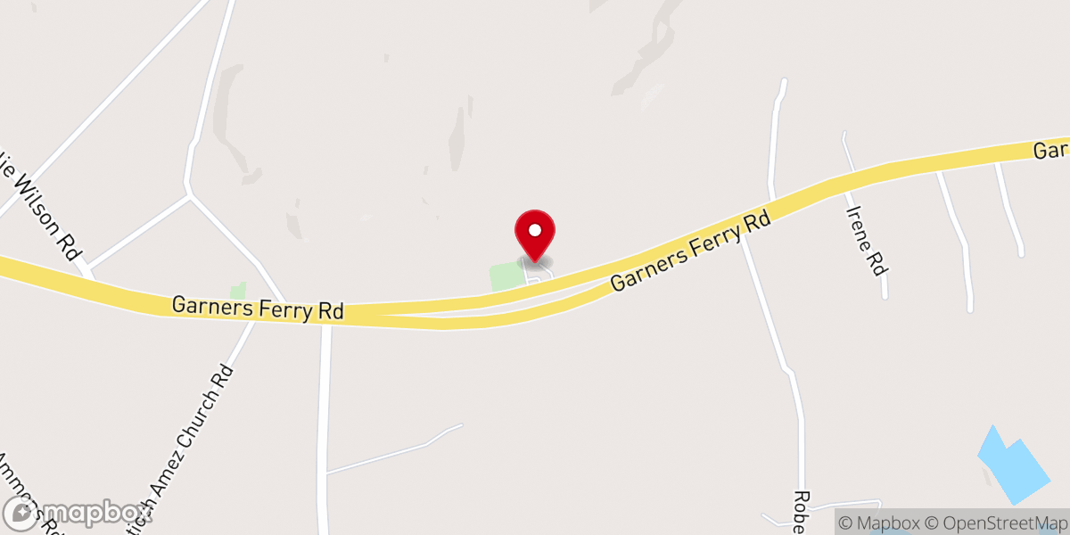 Map showing location of McLeod United Methodist Church