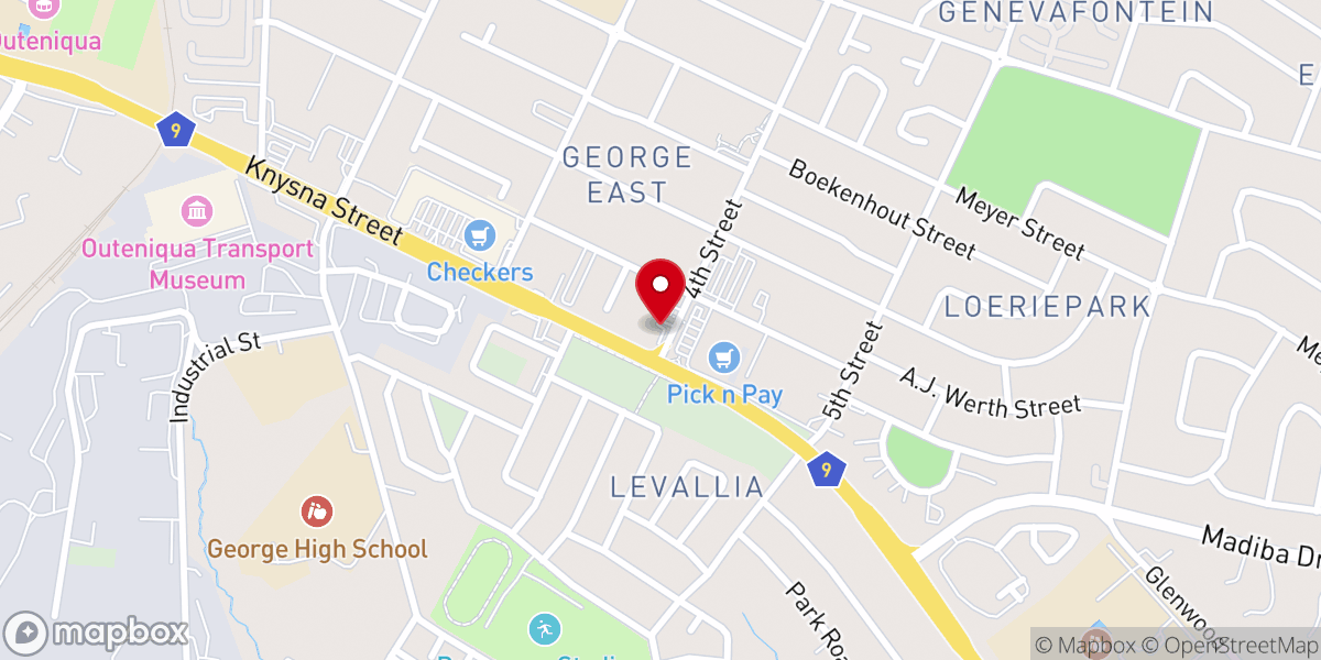 Map showing location of Hope Family