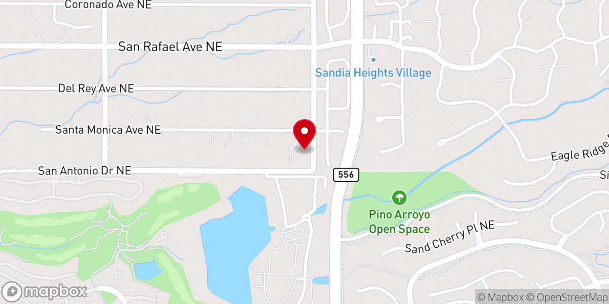 Map showing location of St. Chad's Episcopal Church