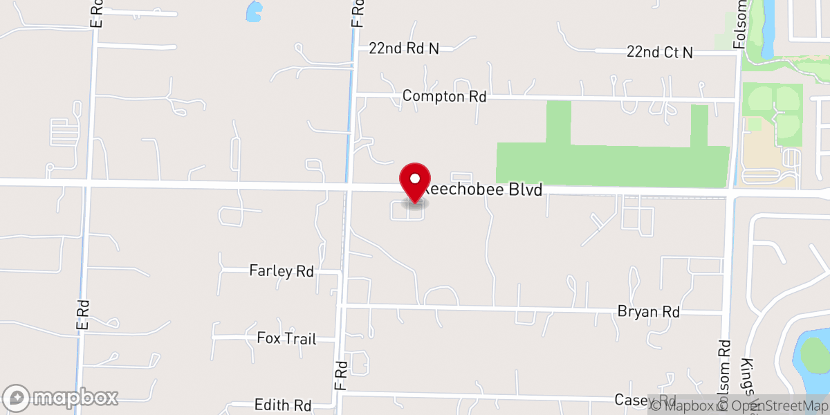 Map showing location of Palms West Seventh-day Adventist Church