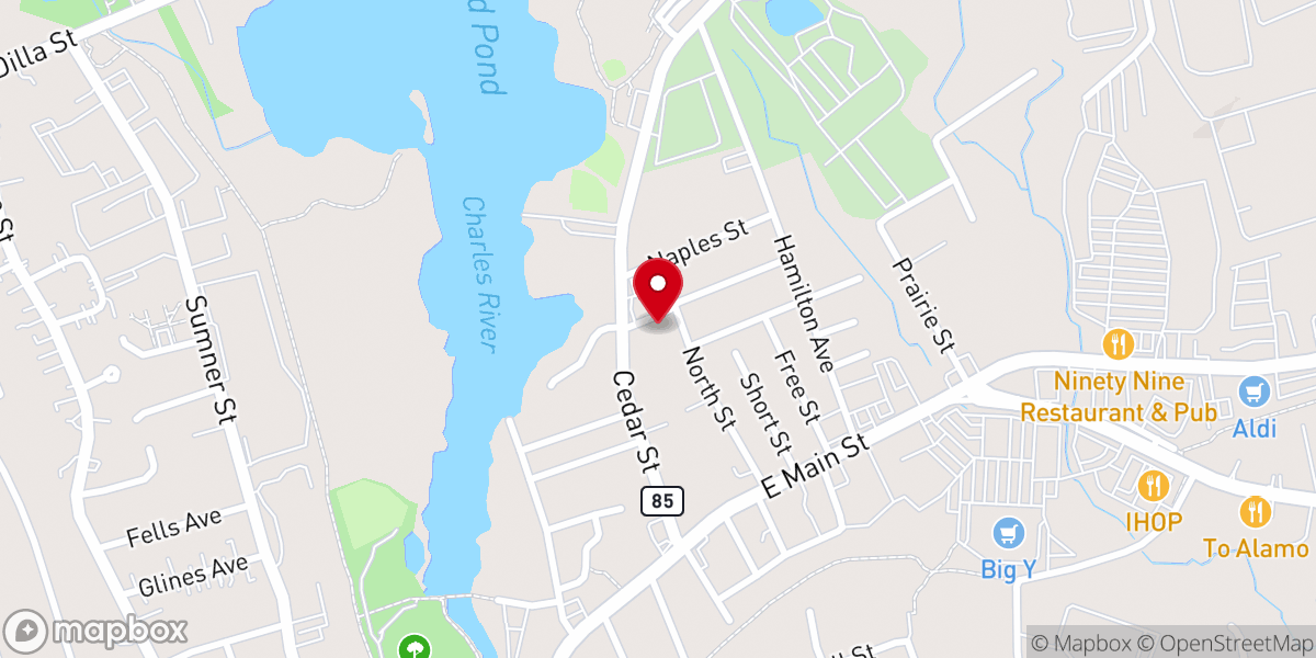 Map showing location of New Testament Church
