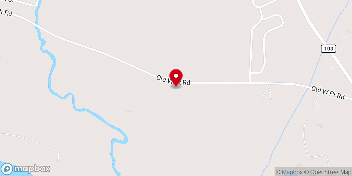 Map showing location of Mt Nebo Baptist Church